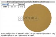 Brusná plátna pro brusku na sádrokarton průměr 225mm hrubost P-150, balení 10 kusů