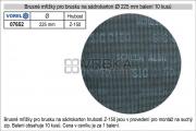 Brusné mřížky pro brusku na sádrokarton průměr 225mm hrubost P-150, balení 10 kusů