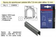 Spony do sponkovačky oblé šíře 7,6 mm délka 12 mm balení 1000 kusů
