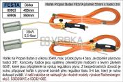Hořák Propan Butan FESTA průměr 55mm délka 850mm s hadicí 3m