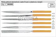 Pilníky jehlové diamantové Extol Premium sada 6 kusů