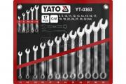 Klíče očkoploché sada 17 kusů 8-32mm CrV Yato