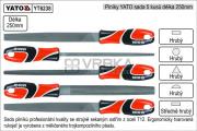 Pilníky YATO délka 250mm sada 5 kusů