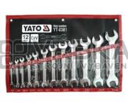 Klíče stranové sada 12 kusů 6-32mm CrV Yato