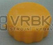 Knoflík plast žlutý