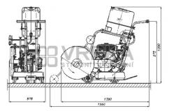 Spárová řezačka MIMAL PDM500 motor Honda GX390