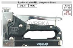 Sponkovačka VOREL, pro spony Standart 4-14mm Sponkovačka VOREL, pro spony Standart 4-14mm