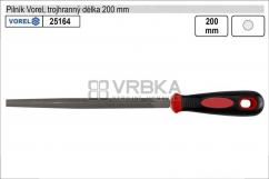 Pilník VOREL trojhranný středně jemný délka 200mm