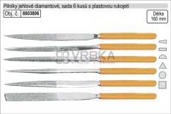 Pilníky jehlové diamantové Extol Premium sada 6 kusů