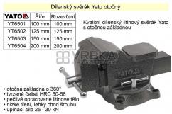 Svěrák YATO otočný 150 mm