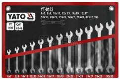 Klíče stranové sada 12 kusů 6-32mm zesílené CrV Yato