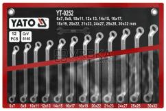 Klíče očkové sada 12 kusů 6-32mm CrV Yato zesílené
