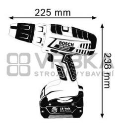 Akumulátorový vrtací šroubovák BOSCH GSR 18 V-LI Professional Akumulátorový vrtací šroubovák BOSCH GSR 18 V-LI Professional