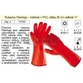 Pracovní rukavice celomáčené v PVC Flamingo vel. 11"