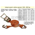 Popruh upínací s ráčnou 1,5 T / 5 m / 25 mm