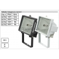Reflektor halogenový s konzolí 150W bílý