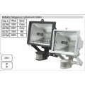 Reflektor halogenový s Pir čidlem 150W bílý