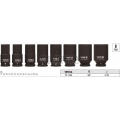 Gola ořechy šestihranné kované prodloužené 3/4" sada 8 kusů 22-41mm