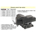 Svěrák YATO otočný 100 mm