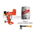 Štípač dřeva WEIBANG WB LSP 803E-V/H + sud piva Gambrinus 5l + Sekera Fiskars