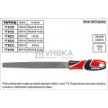 Pilník YATO plochý délka 250mm středně hrubý