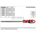 Pilník YATO čtyřhranný délka 250mm hrubý