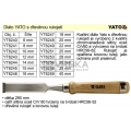Dláto YATO s dřevěnou rukojetí šíře 10mm